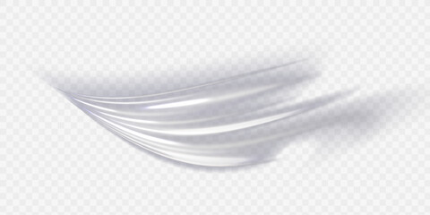 Wall Mural - white shiny sparks of spiral wave. curved bright speed line swirls. shiny wavy path. magic golden sw