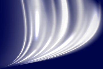 Wall Mural - white shiny sparks of spiral wave. curved bright speed line swirls. shiny wavy path. magic golden sw