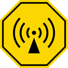 Wall Mural - caution warning dangerous alarm set, danger sign collection, attention vector icon, yellow, red and 