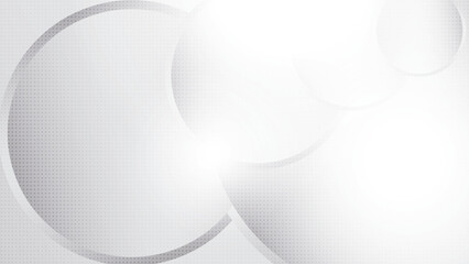 Wall Mural - abstract white and gray color, modern design stripes background with curve lines, circle shape patte