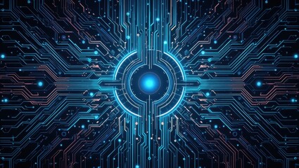 Circuit Board Design, Abstract Pattern, Technology