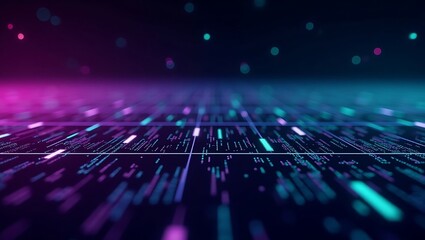 Abstract colorful futuristic technology background. Generative Ai.