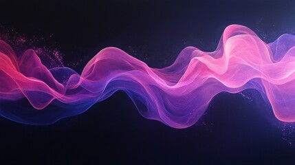 Wall Mural - A flowing and vibrant artistic visualization with colorful abstract elements