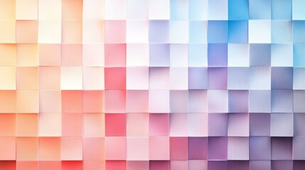 Wall Mural - a colorful array of cubes displaying gradient transitions across the surface
