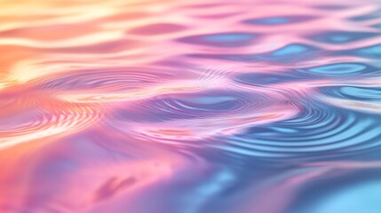 Wall Mural - colorful and vibrant water surface with gentle and soft waves