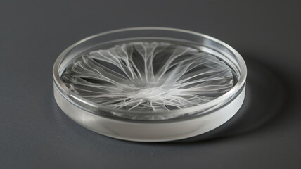 Poster - This petri dish displays a stem cell culture exhibiting complex growth patterns and cellular renewal.