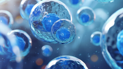 Poster - This Various stem cells are shown, highlighting their regenerative capabilities in medical research.