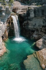 Wall Mural - canyon waterfall
