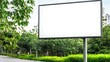 © UnElle  - Blank White Billboard In Park Setting