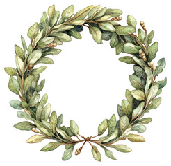 Wall Mural - png an ancient greek wreath of oak art plant leaf.