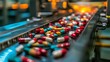© NOVI - Capsule Conveyor: A Vibrant Industrial Pharmacy Scene