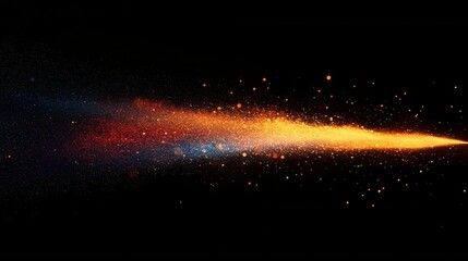 Aufkleber - Colorful sparks of light breaking through darkness create a vibrant sense of inspiration and energy Generative AI