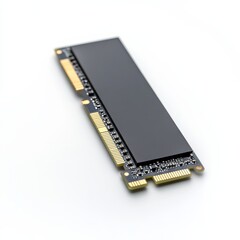 Aufkleber - M.2 NVMe SSD Storage Device with Sleek Design on a White Surface, High-Performance Solid-State Drive