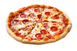 © All in Stock - Classic Margherita pizza with tomato sauce and melted mozzarella, isolated on a transparent or white background.