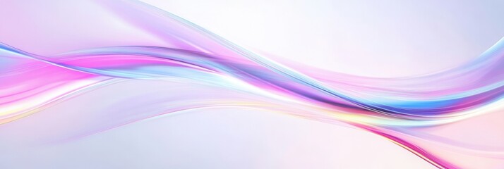 Poster - Glowing neon lines creating smooth light trails against a white background for a futuristic ambiance Generative AI