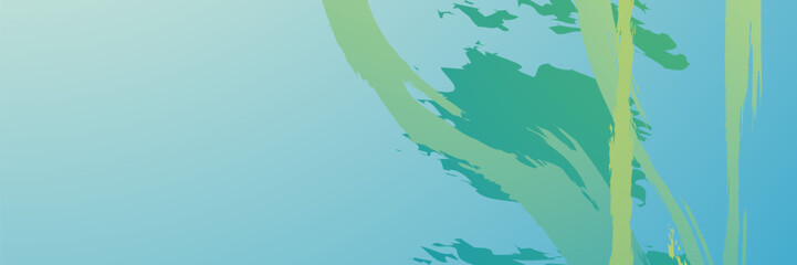 banner template design with header interface gradient style