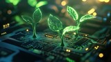 Rośliny na obwodzie elektronicznym