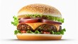 © arbi wiratama - Juicy Hamburger with Clipping Path on Isolated White Background