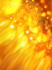 Leinwandbilder - Vibrant bursts of joy through dynamic colors and glowing effects in a bright atmosphere of yellow and orange Generative AI