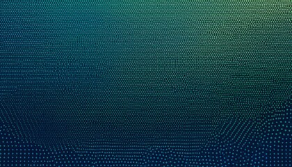 abstract background with a pattern of tiny dots in a gradient of colors from dark blue to green
