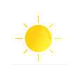 © Firly - sun icon, colored flat vector. modern and minimalist design