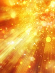 Aufkleber - Dynamic bursts of joy radiating with vibrant yellow and orange lights in an abstract celebration Generative AI