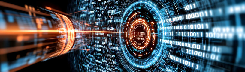 Data stream, cyber security, digital