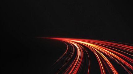 Wall Mural - red speed line blur motion effect, abstract red gradient speed line on black background