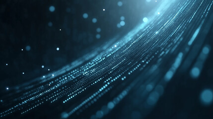 Digital Cascade: The Flow of Binary Code