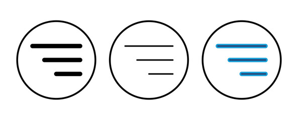 Wall Mural - menu icon vector. web menu icon. hamburger menu symbol