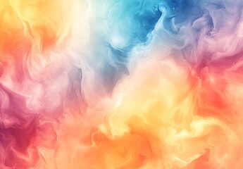 Aufkleber - Vibrant abstract swirls of color depicting a lively and energetic artistic texture : Generative AI