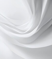 Poster - Elegant Flowing White Fabric Background with Soft Natural Light : Generative AI