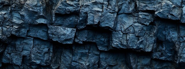 Aufkleber - Dramatic Textured Dark Gray Rock Surface for Background or Design : Generative AI