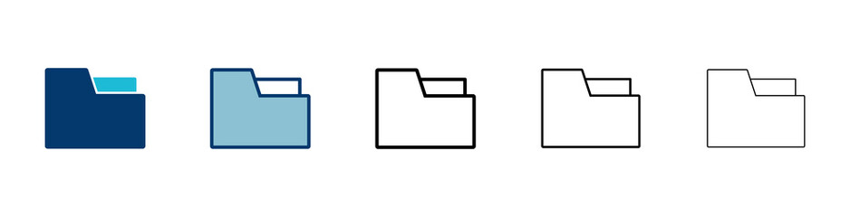 Poster - folder icon vector isolated on white background. folder and documents icon. icon archive