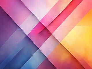Poster - Minimalist abstract geometric background with subtle lines and shapes, soft pastel gradients blending with sharp angles, modern and clean aesthetic