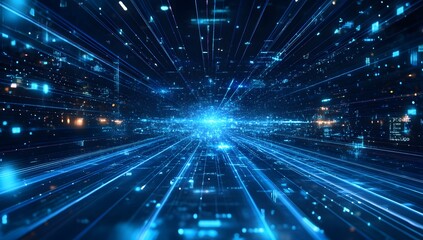 Poster - Digital data tunnel