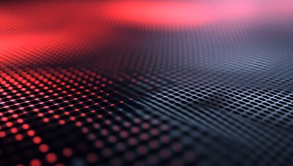 Aufkleber - Abstract digital grid, red and blue hues