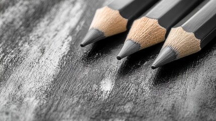 Poster - Soft pencil strokes create a gradient transition on textured paper in a study environment
