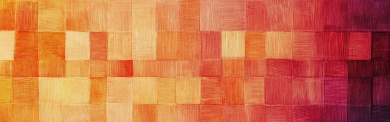 Aufkleber - Soft pencil strokes create a warm gradient transitioning from yellow to red, evoking sunset hues and artistic inspiration in a vibrant manner