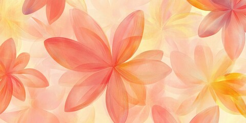 Aufkleber - Floral-inspired texture showcasing warm hues and delicate shapes that inspire a serene atmosphere