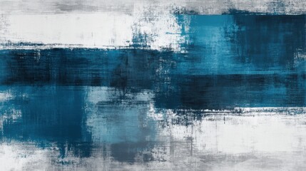Aufkleber - Elegant abstract composition with pencil strokes in cool blue and gray tones emphasizing a minimalist aesthetic