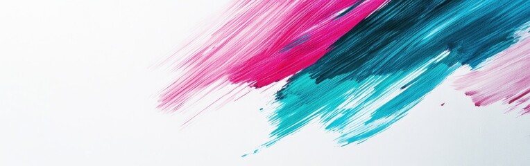 Poster - Bold pencil on clean white background showcasing vibrant color strokes and artistic flair