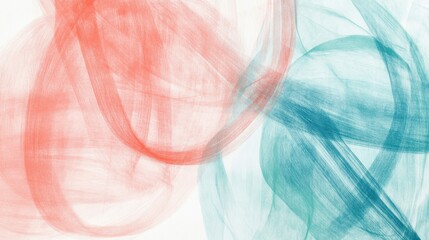 Leinwandbilder - Abstract pencil strokes showcase fluid motion and color blending in contemporary composition
