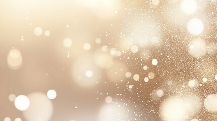 Wall Mural - Abstract gold bokeh background with sparkling particles and soft light.