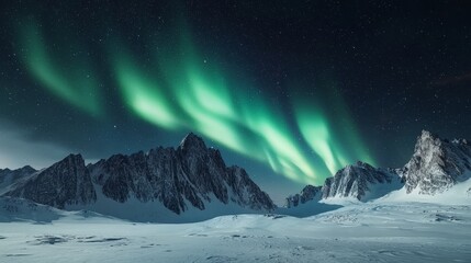 twilight aurora dance over snowy north pole captivating travel scene of lights and nature