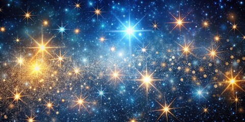 Wall Mural - cosmic celestial background with twinkling stars and sparkling glitter , space, glitter, space, glit