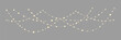 © Slava - Garland of Christmas lights. Festive bright lights of bulbs. Christmas lights for holiday illustrations. Decorative element for greeting cards, invitations, backgrounds, business cards. Light glow.