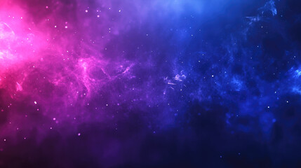 Wall Mural - Vibrant pink and blue cosmic nebula with starry background
