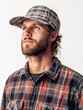 © Motion Hub - Man in Plaid Flannel Shirt and Fishermans Hat