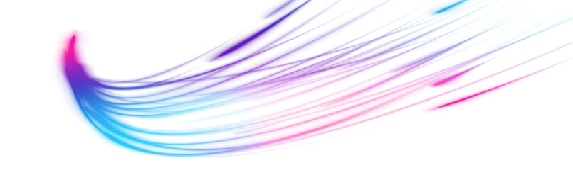 Fototapete - Vector PNG glitter light fire flare trace. Racing cars dynamic flash effects city road with long exposure night ligh. Laser beams luminous abstract sparkling isolated on a transparent background.	
